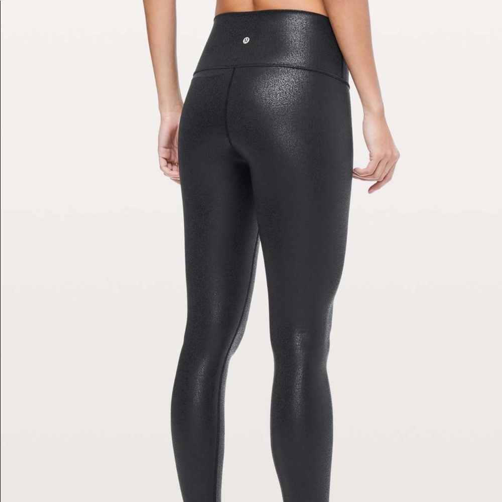 Lululemon Wunder Under Foil Leggings